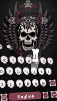 Tattoo Skeleton Keyboard Theme تصوير الشاشة 1