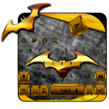 Gold Bat Keyboard Theme icône