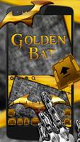 Gold Bat Keyboard Theme پوسٹر