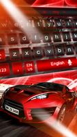 Fire Flame Sports Car  Keyboard Theme 海報