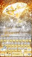 Gold diamond Keyboard tema adalah poster