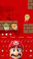 Super Cute Mario Run Keyboard theme penulis hantaran