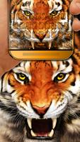 Royal Tiger Keyboard Premium Theme Affiche