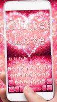 Clavier Love Glitter capture d'écran 1