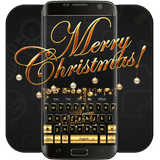 Golden Merry Christmas music keyboard biểu tượng