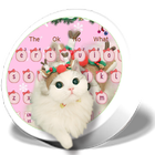 Pink Cute Kitty Cat Keyboard icon