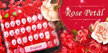 Romantic red rose flower