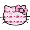 Pink Cute Kitty Bowknot Cartoon keyboard Theme