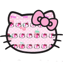 Pink Cute Kitty Bowknot Cartoon keyboard Theme APK