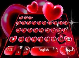 Manis tema jantung Keyboard memiliki tombol screenshot 3