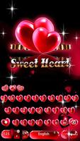 Sweet Heart Keyboard Theme syot layar 1