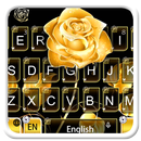 Le thème de clavier d'or rose APK