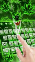 (FREE 2018)Weed Rasta Smoke Keyboard Theme ภาพหน้าจอ 1