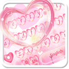Cute Pink Heart keyboard Theme icon