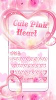 Cute Pink Heart keyboard Theme screenshot 2