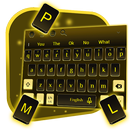 3D Golden Black Keyboard Theme-APK