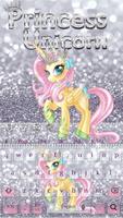 Cute Princess Unicorn Keyboard स्क्रीनशॉट 3