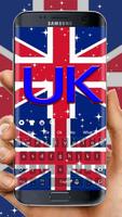 2018 British keyboard Theme Affiche