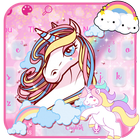 Cuteness Unicorn Keyboard Theme icône