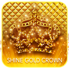 Shine gold crown Keyboard-icoon