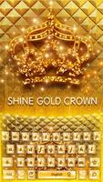 برنامه‌نما Shine gold crown Keyboard عکس از صفحه