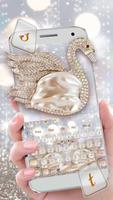 Poster Glitter Swan