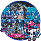Music Graffiti Belle Emoji Keyboard Theme ikona