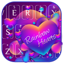 Rainbow Hearts Bàn phím Chủ đề APK