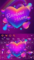 Thème de clavier Rainbow Hearts capture d'écran 3