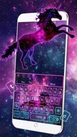 Galaxy Unicorn Keyboard Theme Ekran Görüntüsü 2