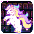 Galaxy Cute Unicorn Keyboard Theme আইকন