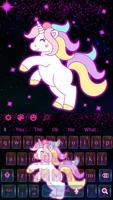Galaxy Cute Unicorn Keyboard Theme স্ক্রিনশট 3