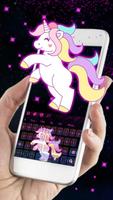 Galaxy Cute Unicorn Keyboard Theme screenshot 2