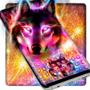 Howling Color Wolf Typewriter Theme APK