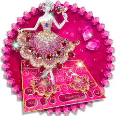 Diamond Dancing Girl keyboard Theme APK download