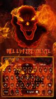 Hell fire devil Keyboard الملصق