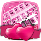 Pink Love Keyboard Theme アイコン