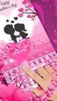 Pink Love Keyboard Theme-poster