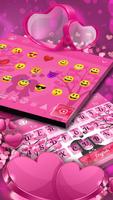 Tema de Pink Love Keyboard captura de pantalla 2