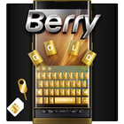 Keyboard for Berry Gold Phone Theme icône