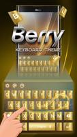 Keyboard for Berry Gold Phone Theme Affiche