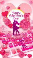 Romantic Valentine Day Keyboard Affiche