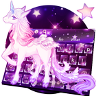 Tema do teclado Galaxy Unicorn ícone
