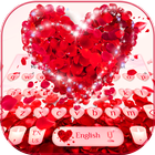 Red Rose Keyboard Theme ikon