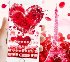 Red Rose Keyboard Theme penulis hantaran