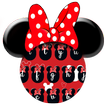 Red cute bow cartoon mouse keyboard theme
