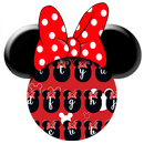 Red cute bow cartoon mouse keyboard theme APK