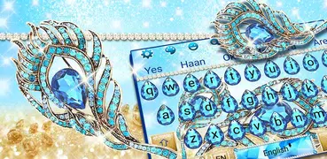 Peacock Diamond Feather Keyboard
