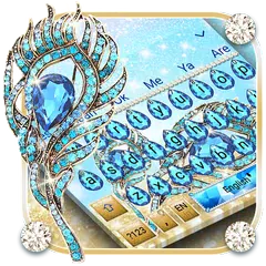 Peacock Diamond Feather Keyboard APK download