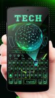 Green 3D Holographic Technology Earth Keyboard imagem de tela 3